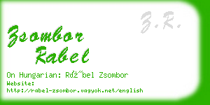 zsombor rabel business card